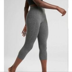 Athleta Stash Pocket Capri - Gray Medium